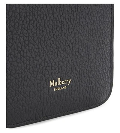 Shop Mulberry Grained Leather Iphone Cover 6 Plus In Black