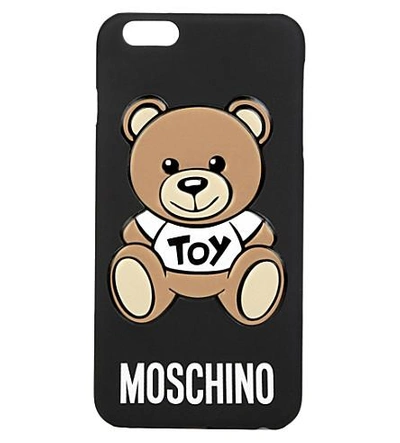 Shop Moschino Toy Bear Iphone 6 Plus Case In Black