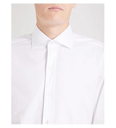 Shop Tom Ford Regular-fit Cotton Shirt In White