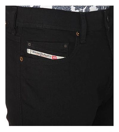 Shop Diesel Mens Grey Modern Slim-fit Tapered Jeans