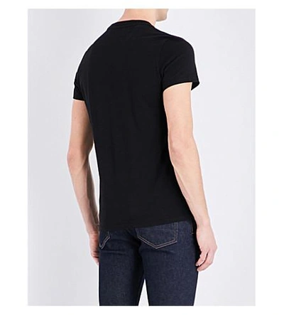 Shop Tom Ford Pocket-detail Cotton T-shirt In Black