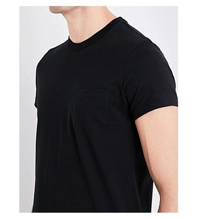 Shop Tom Ford Pocket-detail Cotton T-shirt In Black