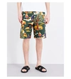 STELLA MCCARTNEY Tree-print denim shorts