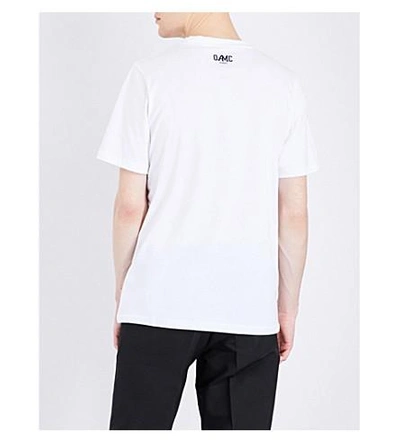 Shop Oamc Hallucination-print Cotton-jersey T-shirt In White