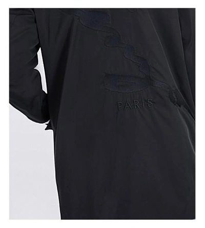 Shop Kenzo Signature-print Shell Jacket In Black