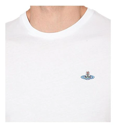 Shop Vivienne Westwood Classic Cotton-jersey Orb T-shirt In White