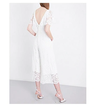 Shop Whistles Victoria Lace Wedding Jumpsuit In White