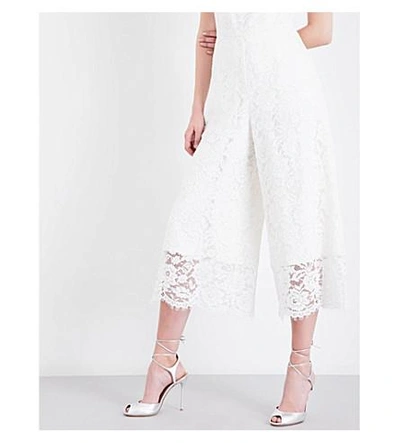 Shop Whistles Victoria Lace Wedding Jumpsuit In White