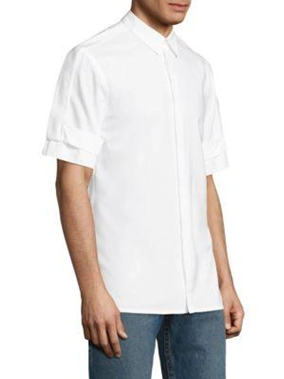 Shop Helmut Lang Cotton Shirt In Optic White