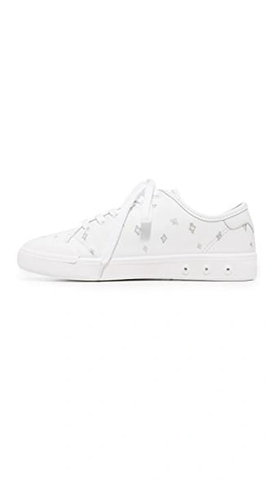 Shop Rag & Bone Standard Issue Lace Up Sneakers In White