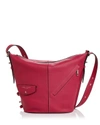 Marc Jacobs The Sling Leather Bucket Bag In Hibiscus/silver