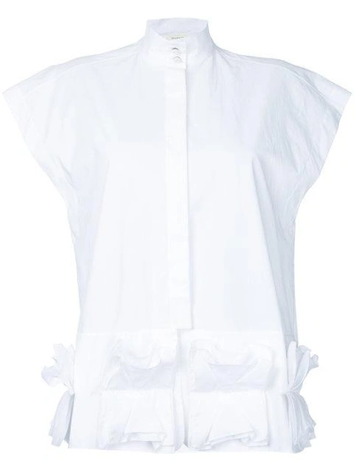 Shop Delpozo Frill In White