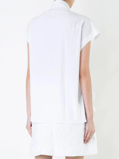 Shop Delpozo Frill In White