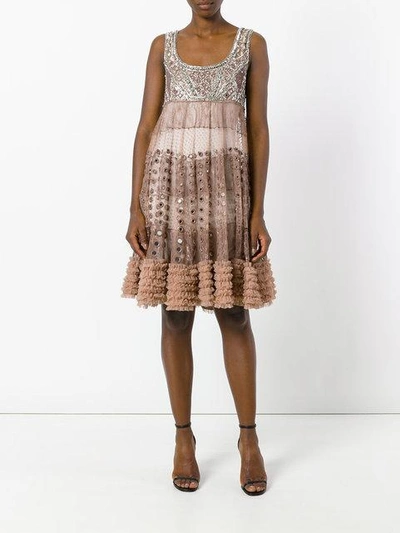 Amen Beaded Detail Mini Dress | ModeSens