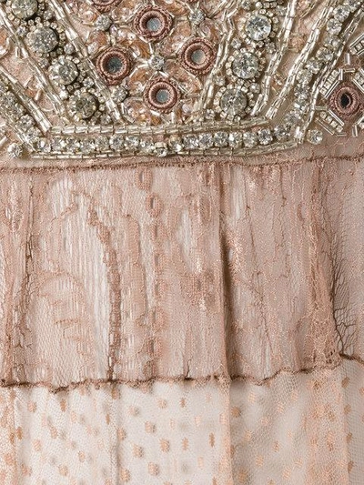 Shop Amen Beaded Detail Mini Dress