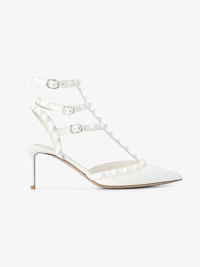 Shop Valentino Garavani 'rockstud' Pumps In Nude & Neutrals