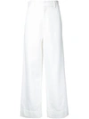 BASSIKE denim wide leg trousers,DRYCLEANONLY