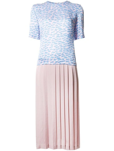 Shop Julien David Pleated Skirt Dress