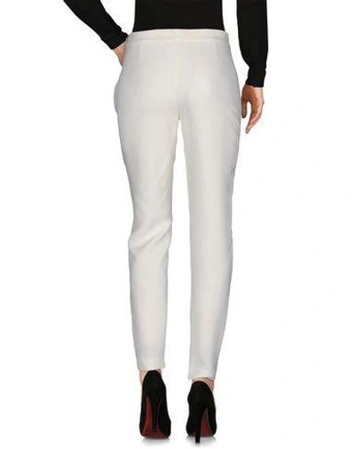 Shop Vionnet Casual Pants In Ivory