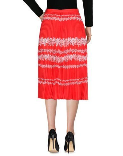 Shop Self-portrait Midi Skirts In Red