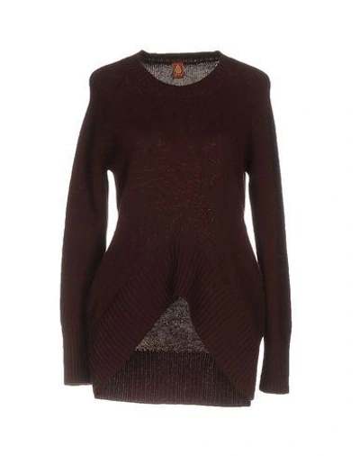 Shop Dondup Sweaters In Maroon
