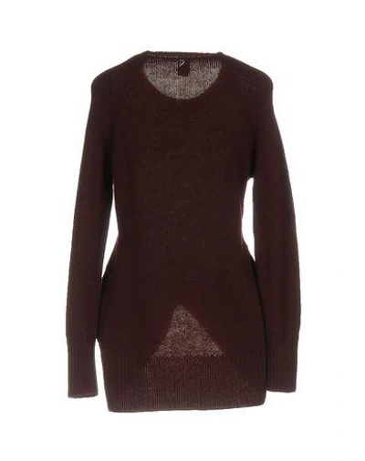 Shop Dondup Sweaters In Maroon
