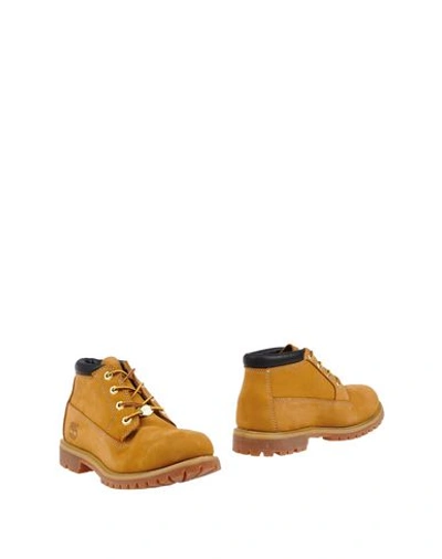 Timberland Ankle Boots In Ocher