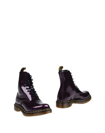 Dr. Martens Ankle Boot In Purple