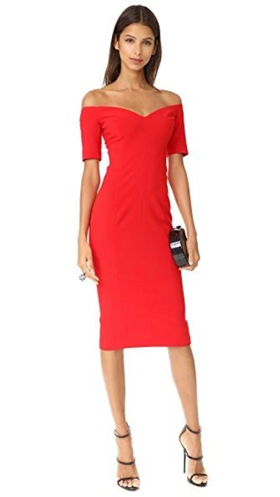 Shop Cinq À Sept Birch Dress In Venetian Red