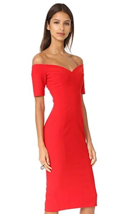 Shop Cinq À Sept Birch Dress In Venetian Red