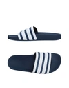 Adidas Originals Adilette Stripe Sport Slide In Blue