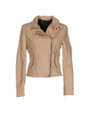 Muubaa Biker Jacket In Pale Pink