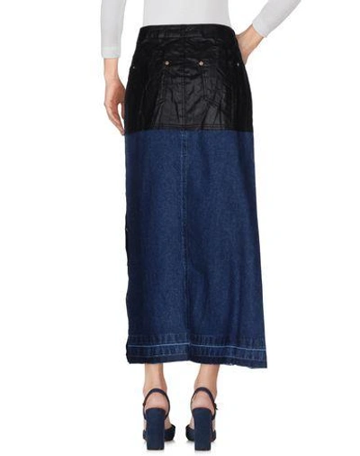 Shop Sjyp Denim Skirt In Blue
