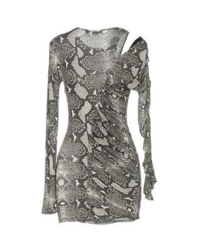 Shop Pierre Balmain Short Dress In Grey