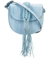 ALTUZARRA Blue 'Ghianda' Knot Saddle Bag,ATZ35R15BLUOS