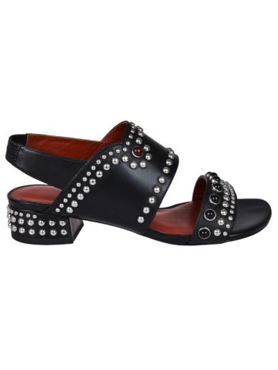 Shop 3.1 Phillip Lim / フィリップ リム 3.1 Phillip Lim Studded Mid-heel Sandals In Bablack