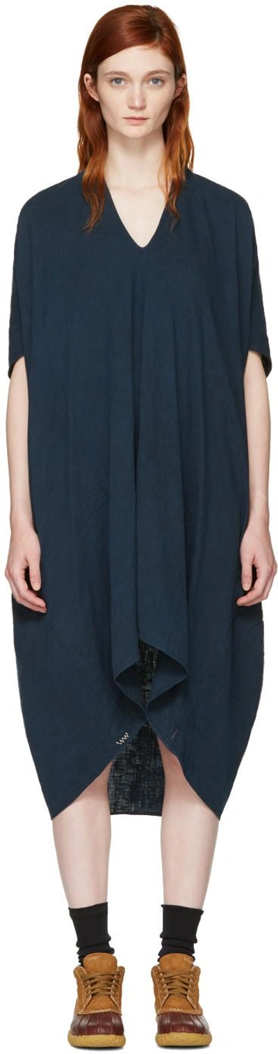 Shop Visvim Indigo Ruana Dress