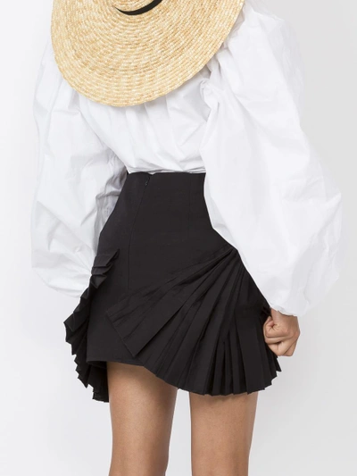 Shop Jacquemus 'la Mini Jupe Eventail' Fan Detail Skirt
