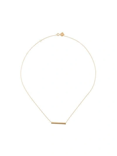 Shop Ginette Bar Necklace - Yellow