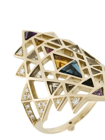 Shop Noor Fares Nila Ring In Metallic