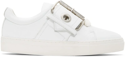 Marques' Almeida Ssense Exclusive White Buckle Sneakers