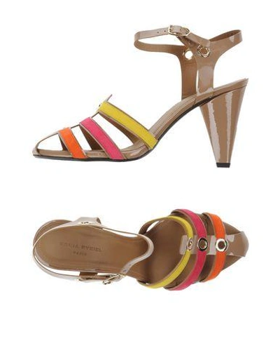 Shop Sonia Rykiel Sandals In Camel