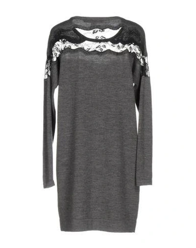 Shop Diane Von Furstenberg Short Dress In Grey