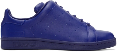 Y's Blue Adidas Originals Edition Diagonal Stan Smith Sneakers