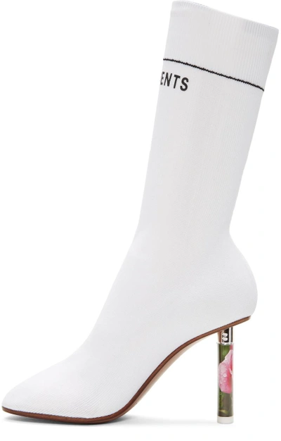 Shop Vetements White Rose Lighter Sock Boots