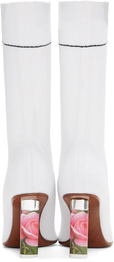 Shop Vetements White Rose Lighter Sock Boots