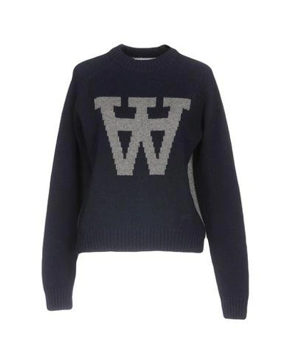 Wood Wood Sweaters In Dark Blue