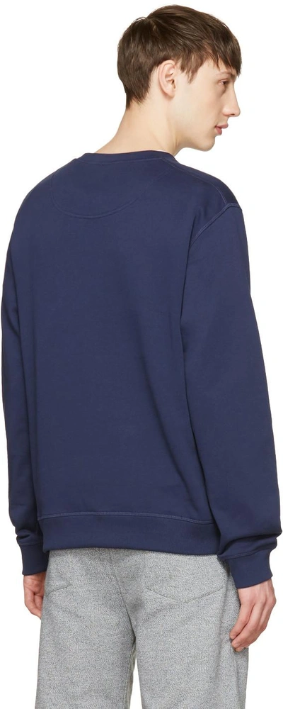 Shop Kenzo Navy Limited Edition Eye Sweatshirt In 78 Ink