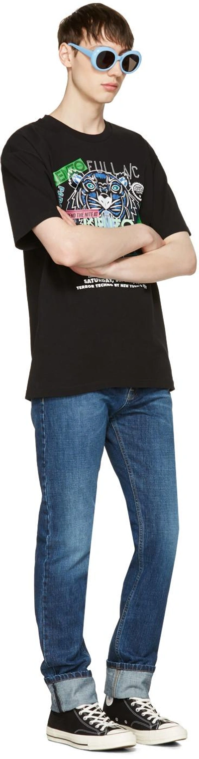 Shop Kenzo Black Limited Edition Tiger X Flyer T-shirt In 99 Black