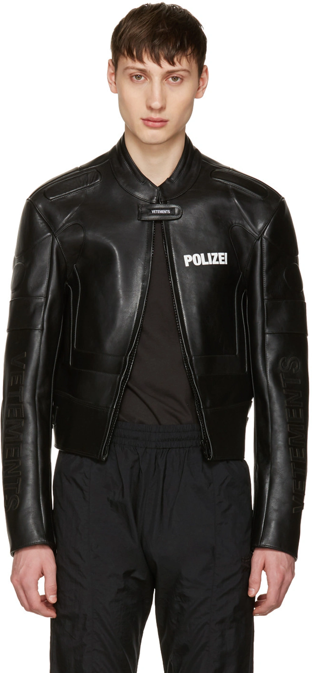 Vetements POLIZEI Styleレザージャケット Vetements POLIZEI Styleレザージャケット Vetements Polizei